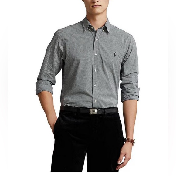 Polo by Ralph Lauren Andrew 100% Cotton Button-up Long Sleeve Shirt - Sz 16 1/2 - Picture 1 of 8